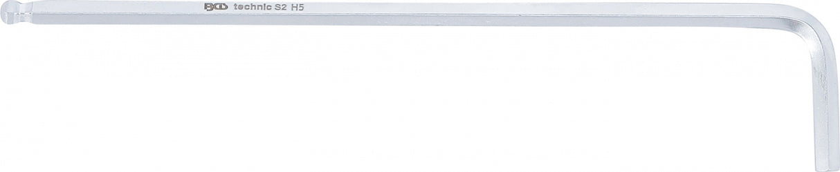 L-TYPE WRENCH | EXTRA LONG | INTERNAL HEXAGON / INTERNAL HEXAGON WITH BALL HEAD 5 MM (790-5)