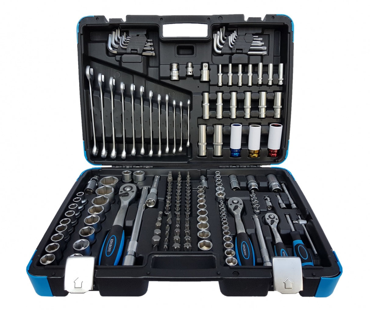 TOOL SET | 6.3 MM (1/4") / 10 MM (3/8") / 12.5 MM (1/2") | 176 PCS. (KR121176B)