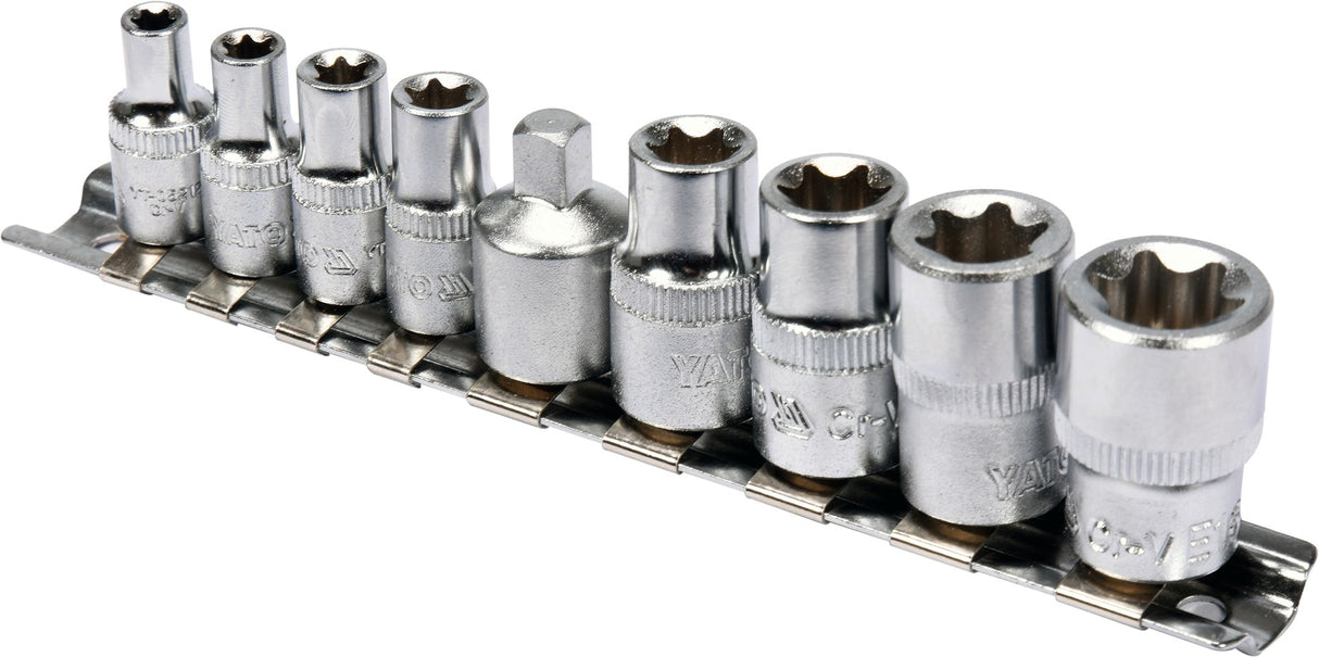 TORX SOCKET SET E5-E16 9PCS (YT-0520)