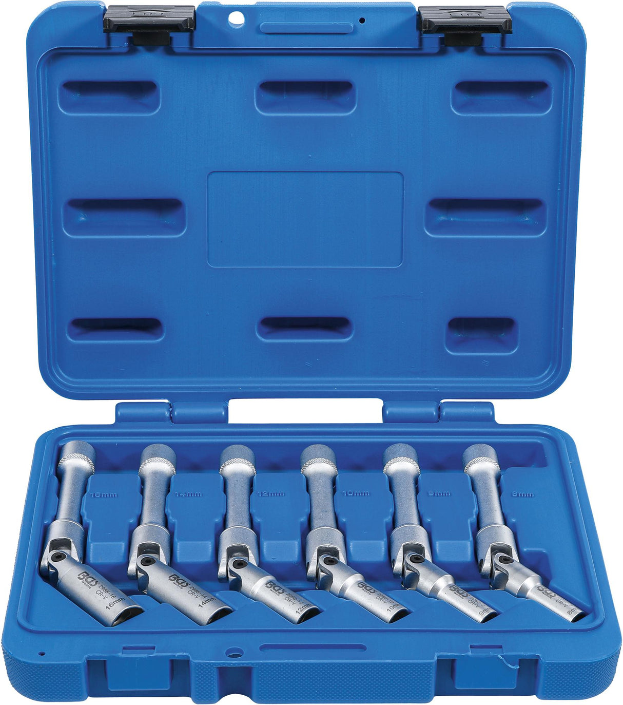 UNIVERSAL JOINT GLOW PLUG SET, HEXAGON | 10 MM (3/8") DRIVE | 8 - 16 MM | 6 PCS. (2986)