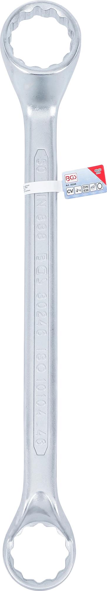 DOUBLE RING SPANNER | DEEP OFFSET ENDS | 46 X 50 MM (30246)