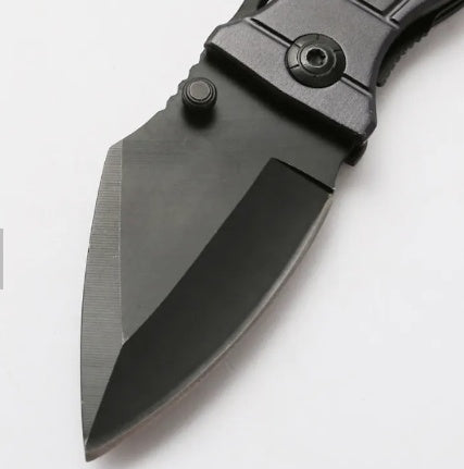 BENT KNIFE | ALUMINUM HANDLE WITH BLACK FINISH | 15.5 CM (FK6B)