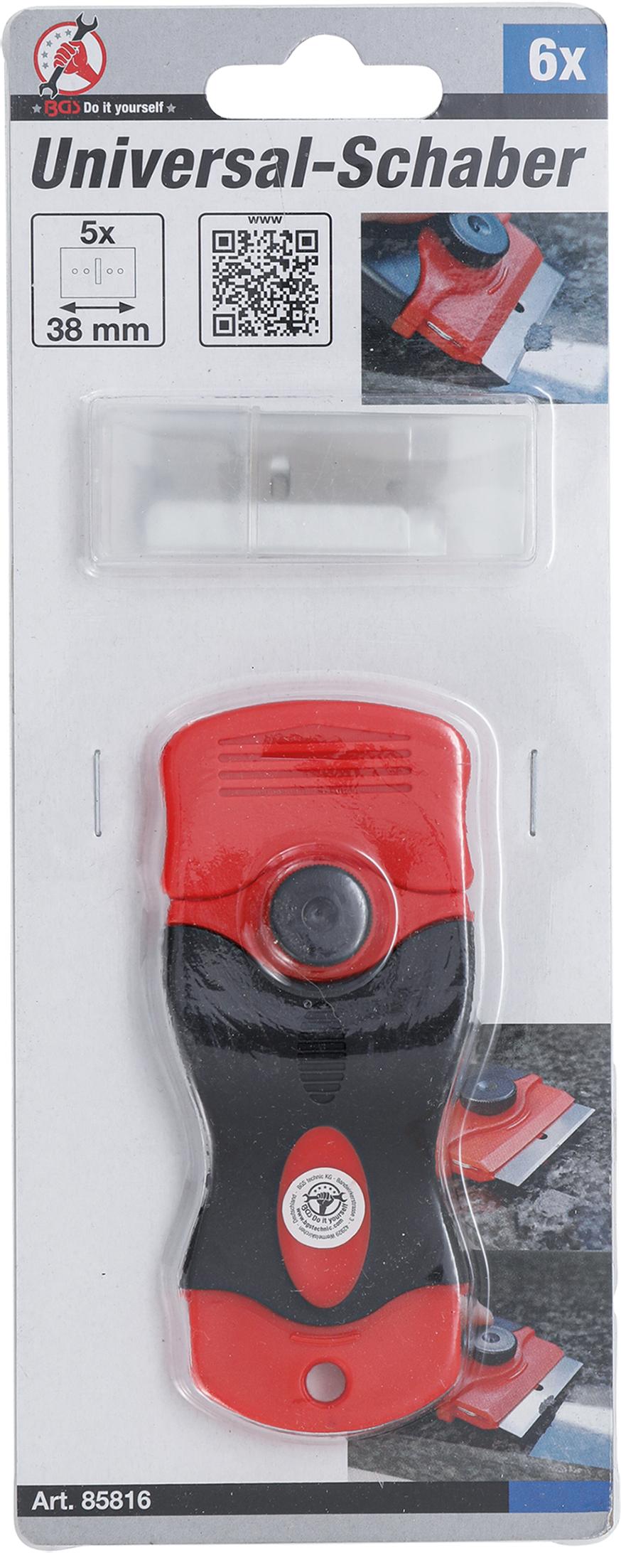 UNIVERSAL SCRAPER | 38 MM | WITH 5 BLADES (85816)