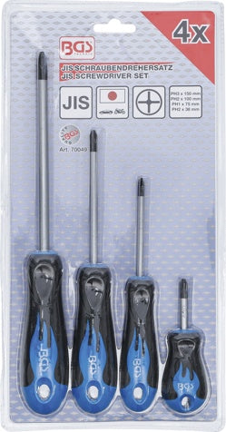 SCREWDRIVE SET | JIS STANDARD | 4 PCS. (70049)