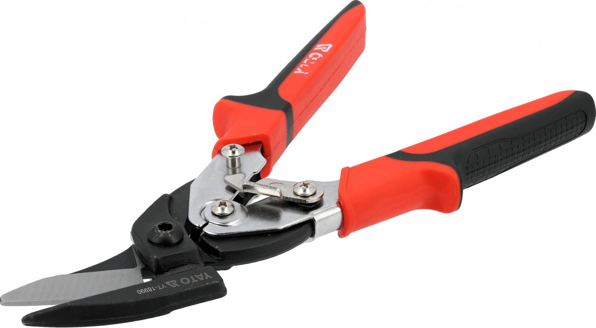 UNIVERSAL SHEET METAL SNIPS | FOR SHORT, STRAIGHT, AND CURVED CUTS | 270 MM (YT-18990)