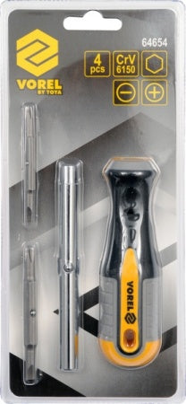 6 IN 1 INTERCHANGEABLE SCREWDRIVER SET (64654)