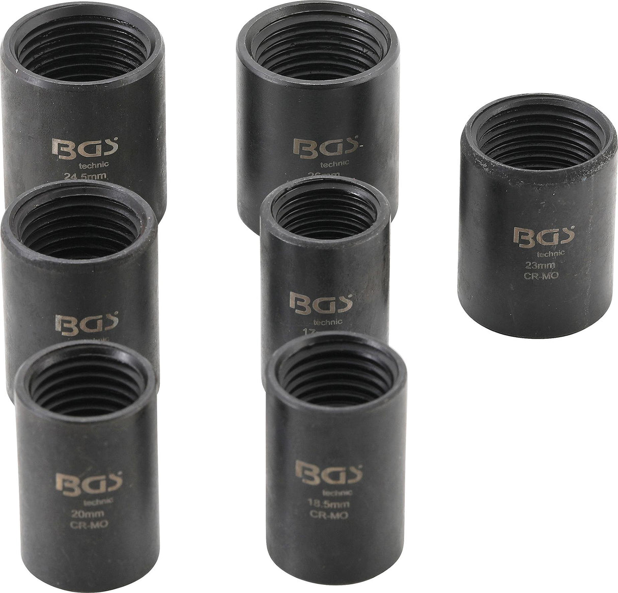 TWIST SOCKET SET (SPIRAL PROFILE) / SCREW EXTRACTOR | 12.5 MM (1/2") DRIVE | 17 - 26 MM | 7 PCS. (5291)