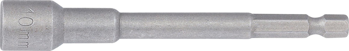 SOCKET, HEXAGON | EXTRA LONG | FOR ELECTRIC DRILLS | 6.3 MM (1/4") DRIVE | 10 MM (2766)