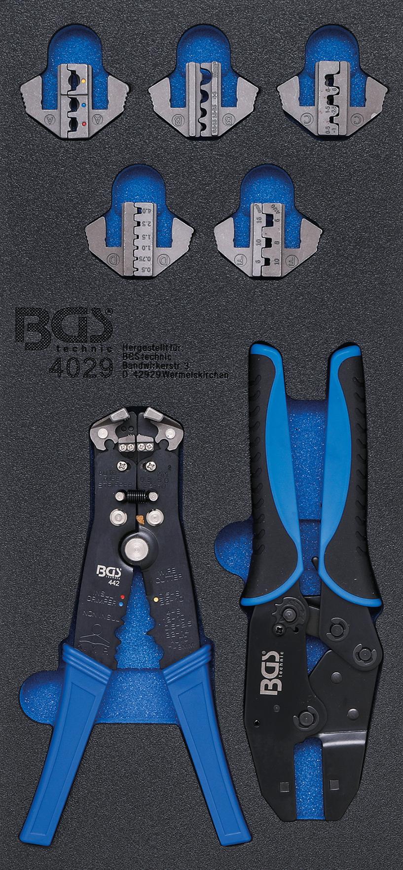 TOOL TRAY 1/3: CRIMPING TOOL AND WIRE STRIPPERS | 7 PCS. (4029)
