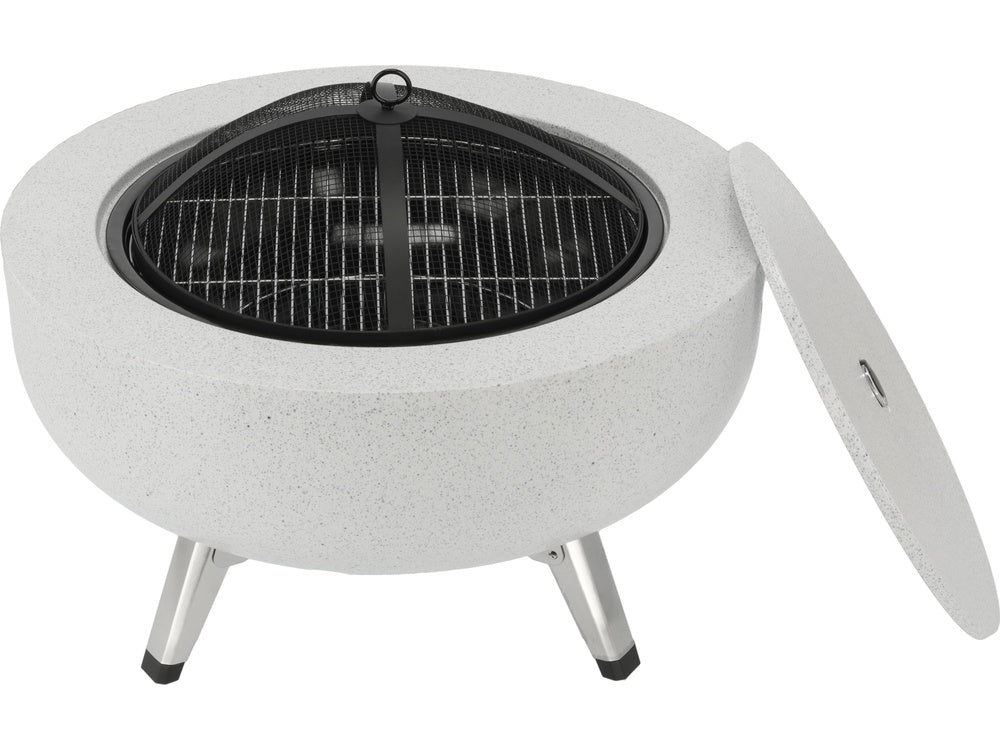 STEEL FIRE PIT 3IN1 WITH GRID 43.5CM (99718)