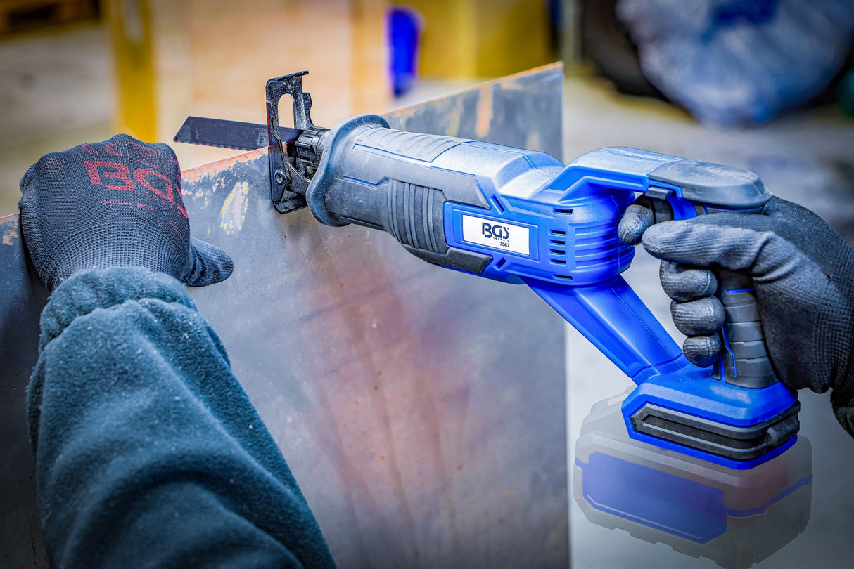CORDLESS RECIPROCATING SAW SET | BRUSHLESS | 18 V | WITH RECHARGEABLE BATTERY AND QUICK CHARGER (7393)