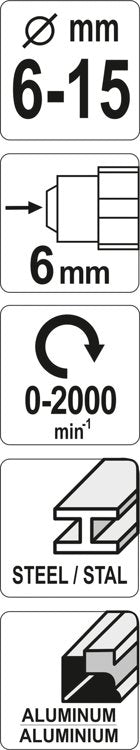 ROTARY FILE FOR METAL 6-15MM (YT-61701)