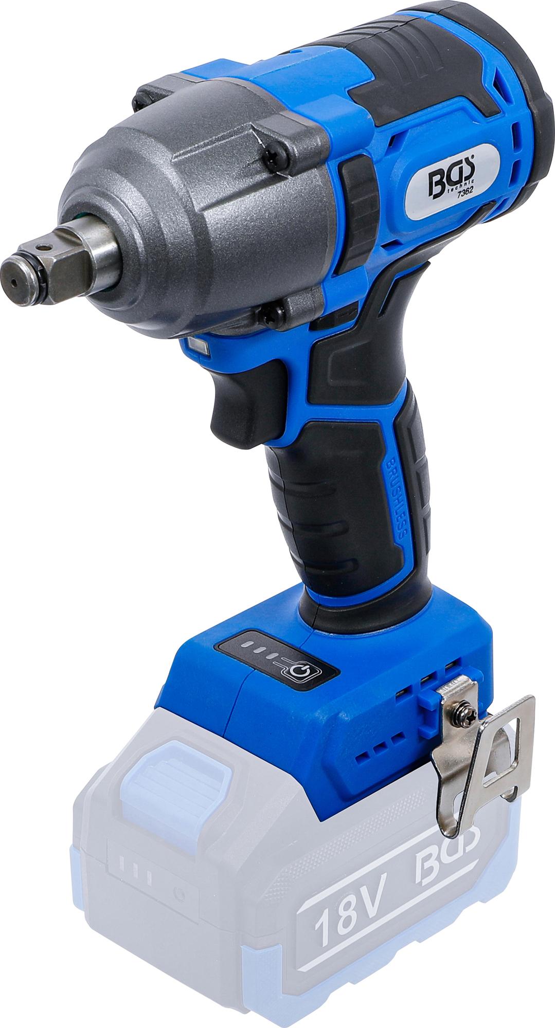 CORDLESS IMPACT WRENCH | BRUSHLESS | 12.5 MM (1/2") | 400 NM | 18 V | WITHOUT RECHARGEABLE BATTERY (7362)