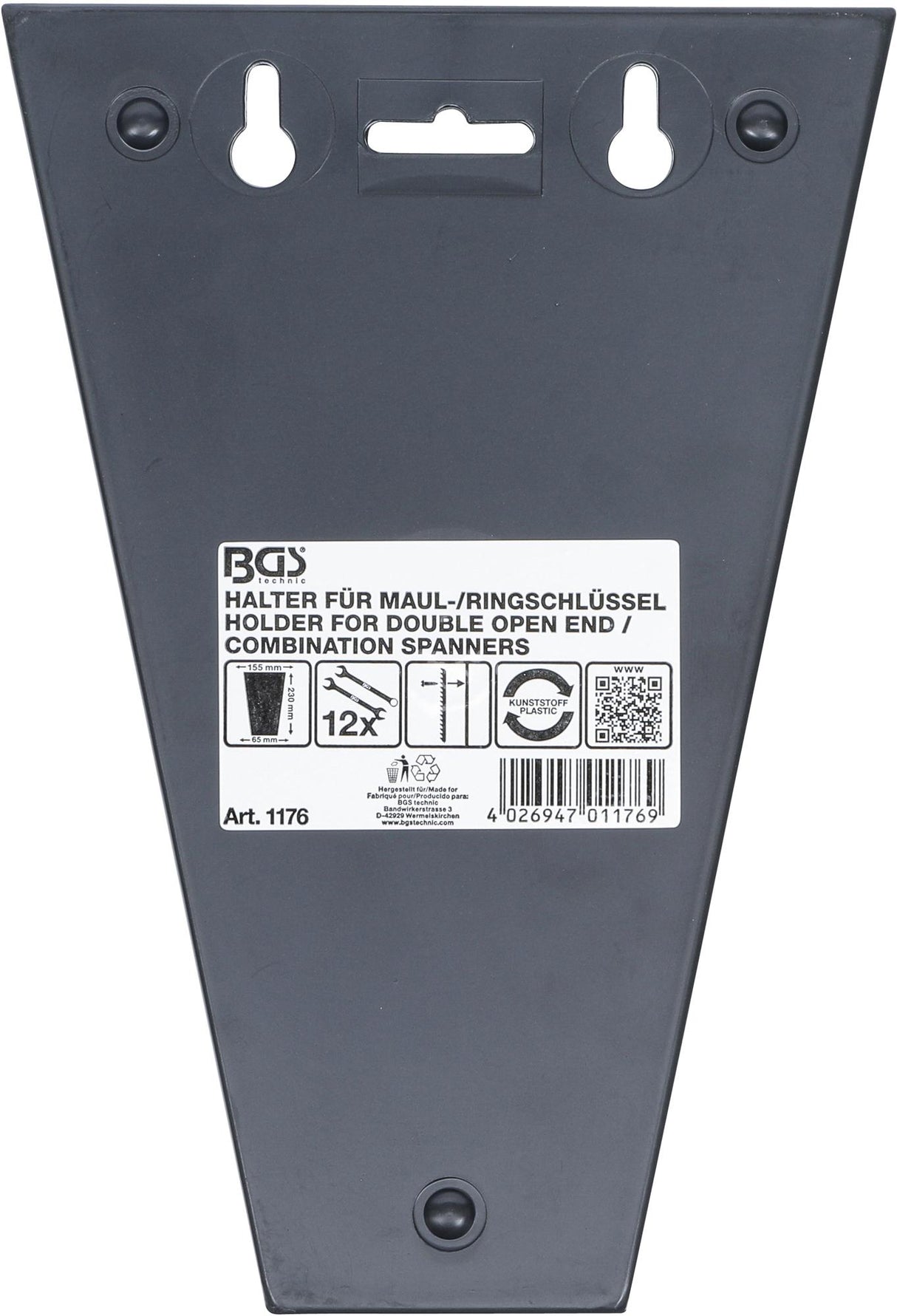 HOLDER FOR COMBINATION/RING SPANNERS | 12 STACKING SHELFS (1176)