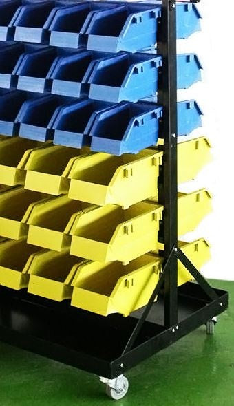 STORAGE CONTAINER WITH 90 BOXES, PALLET AND WHEELS 1300X650X575MM (B005)