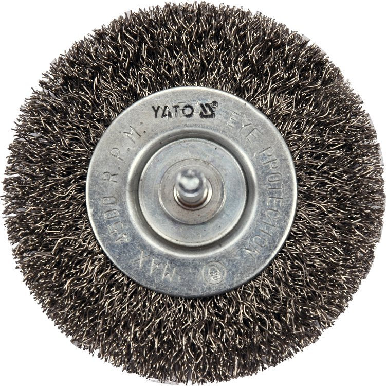 WIRE BRUSH 75MM INOX FOR DRILL (YT-47568)