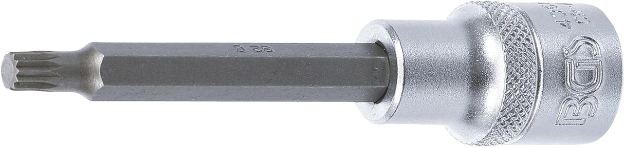 BIT SOCKET | LENGTH 100 MM | 12.5 MM (1/2") DRIVE | SPLINE (FOR XZN) | M6 (4360)