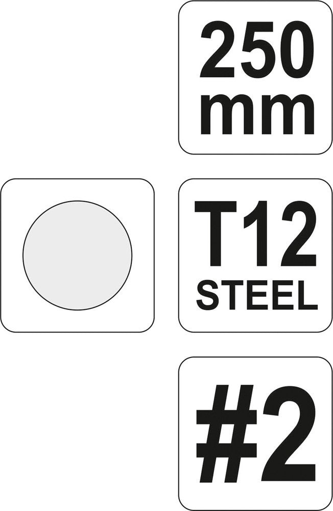 STEEL FILE 250MM #2 ROUND (YT-6232)