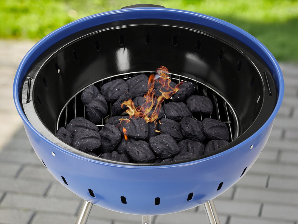 CHARCOAL BBQ, ROUNDED, 54CM BLUE (YG-20302)