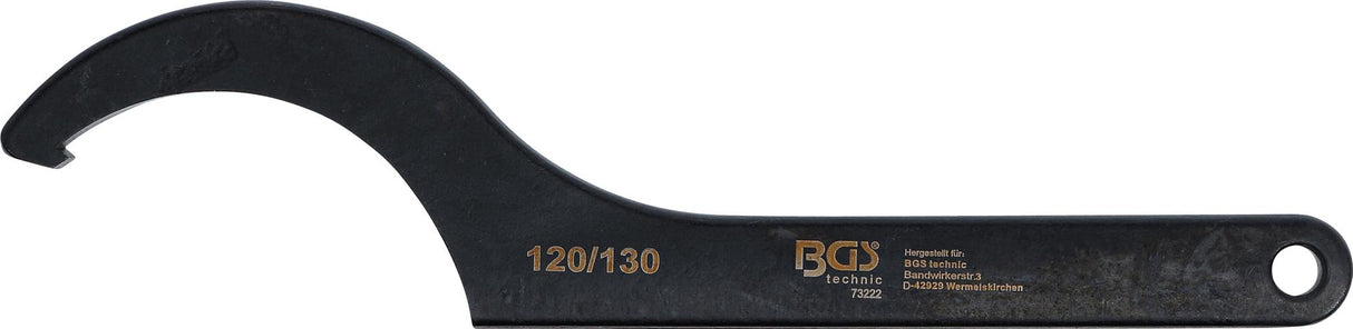 HOOK WRENCH WITH NOSE | 120 - 130 MM (73222)