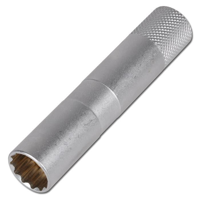 SPARK PLUG SOCKET WITH MAGNET, 12-POINT, LONG | 10 MM (3/8") DRIVE | 14 MM (2446)