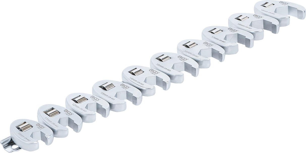 CROWFOOT SPANNER SET | 10 MM (3/8") DRIVE | 10 - 19 MM | 10 PCS. (1756)