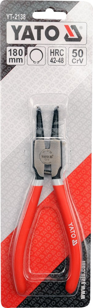 CIRCLIP PLIERS BENT EXTERNAL 180MM (YT-2138)