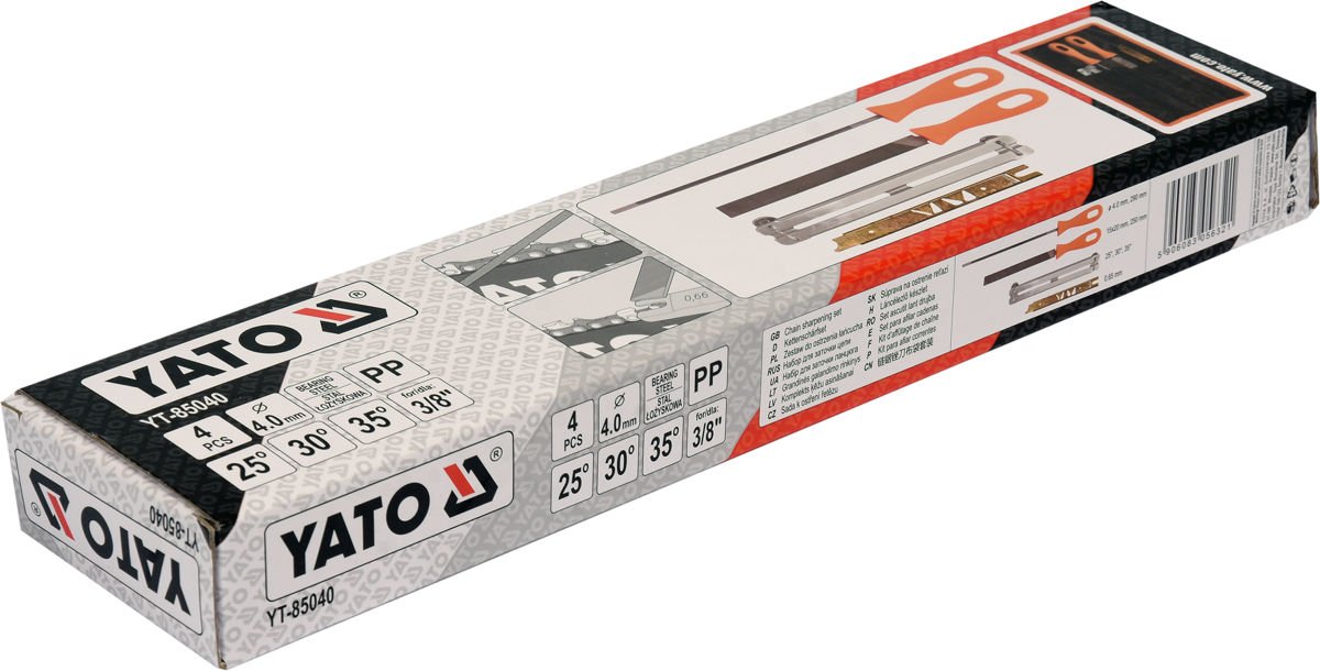 CHAIN SHARPENNING SET 4,0MM 4PCS (YT-85040)