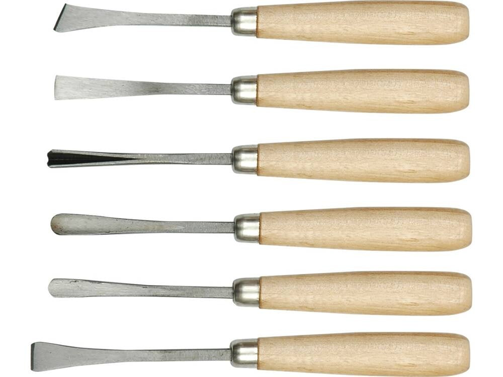 CURVING CHISEL SET, WOODEN HANDLE (25700)