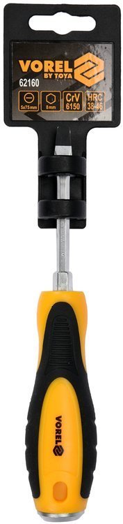 IMPACT SCREWDRIVER | HEX | FLAT 5 X 75 MM (62160)