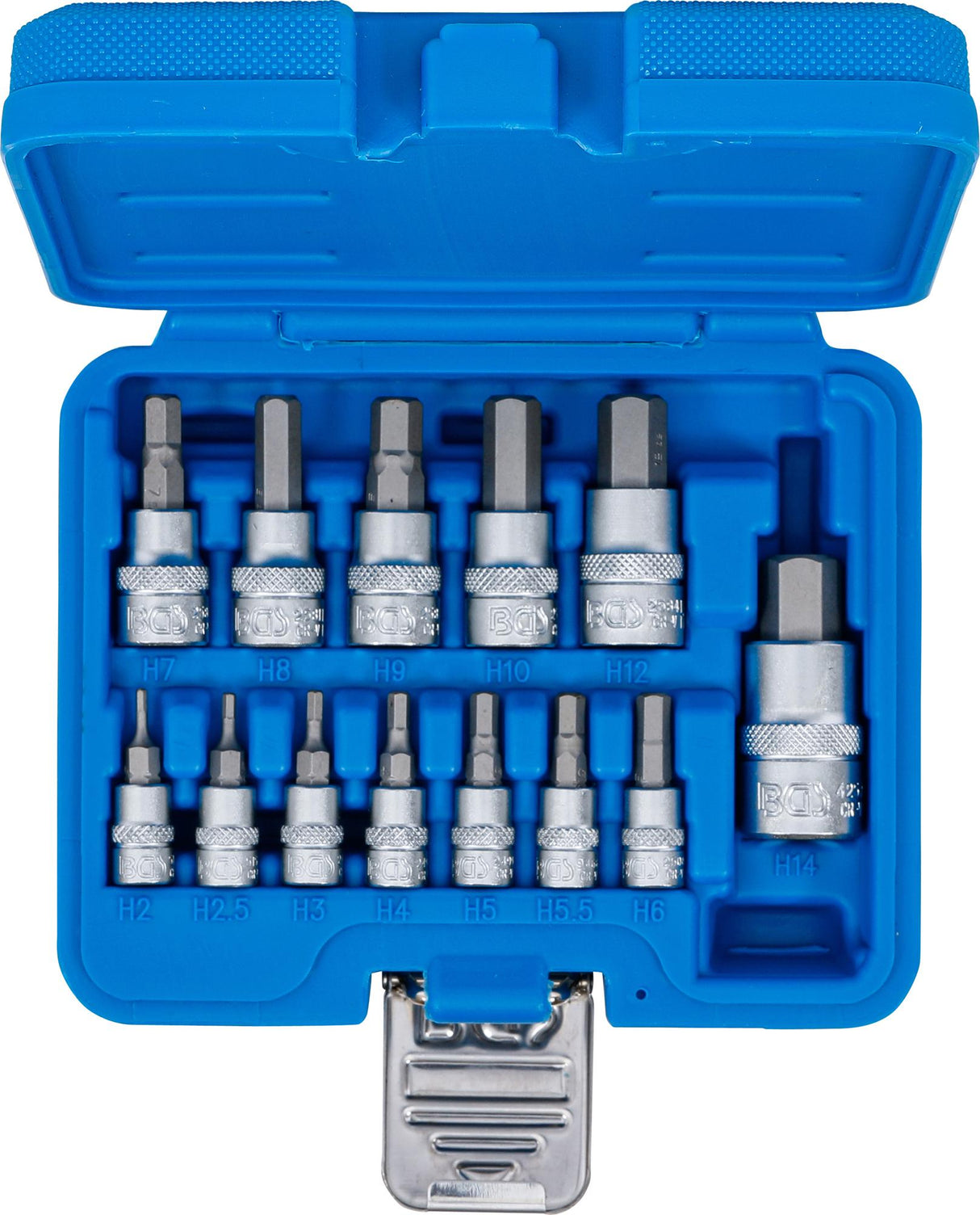 BIT SOCKET SET | 6.3 MM (1/4) / 10 MM (3/8") / 12.5 MM (1/2") DRIVE | INTERNAL HEXAGON 2 - 14 MM | 13 PCS. (74257)