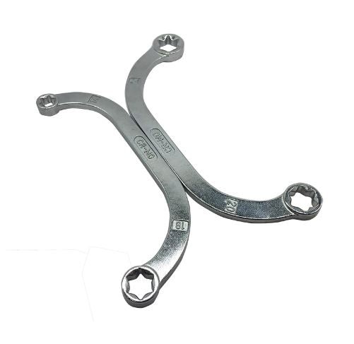BOX-END WRENCH SET | CRESCENT C SHAPE | E6 | E8 | E10 | E12 | E14 | E18 | E20 | E24 | 4 PCS. (CT4257)