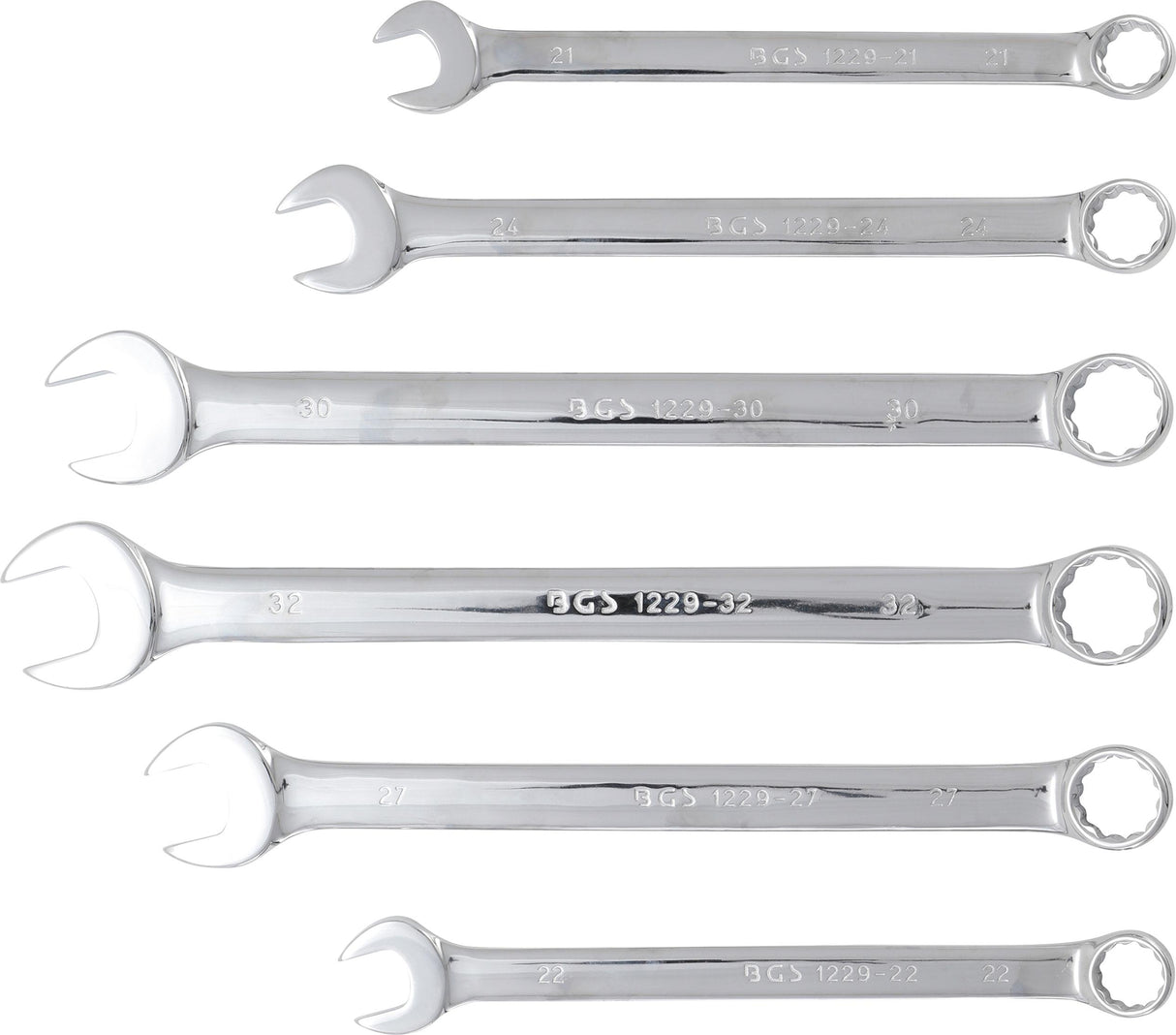 COMBINATION SPANNER SET | EXTRA LONG | 21 - 32 MM | 6 PCS. (1229)