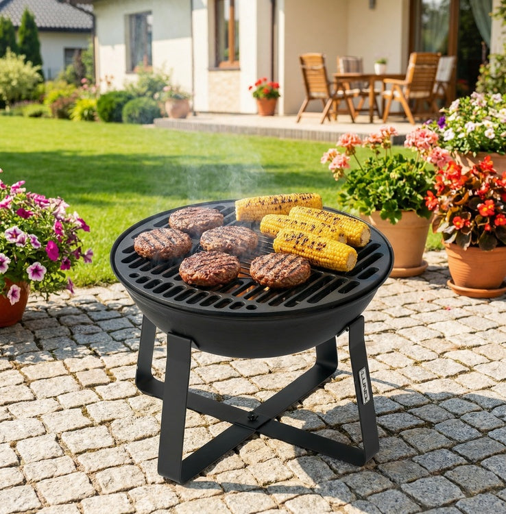 CAST IRON FIRE PIT, CAST IRON GRID 50CM (99719)