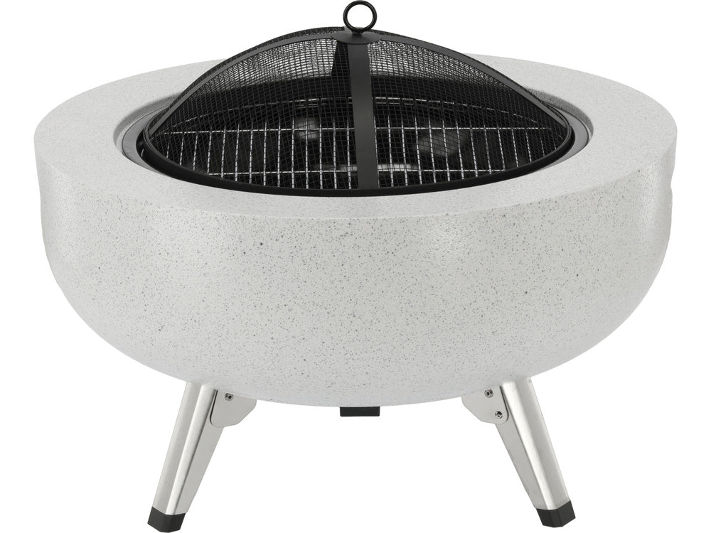 STEEL FIRE PIT 3IN1 WITH GRID 43.5CM (99718)
