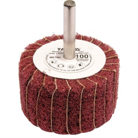 FLAP WHEEL W. SHAFT 50X30X6 P60 (YT-83390)