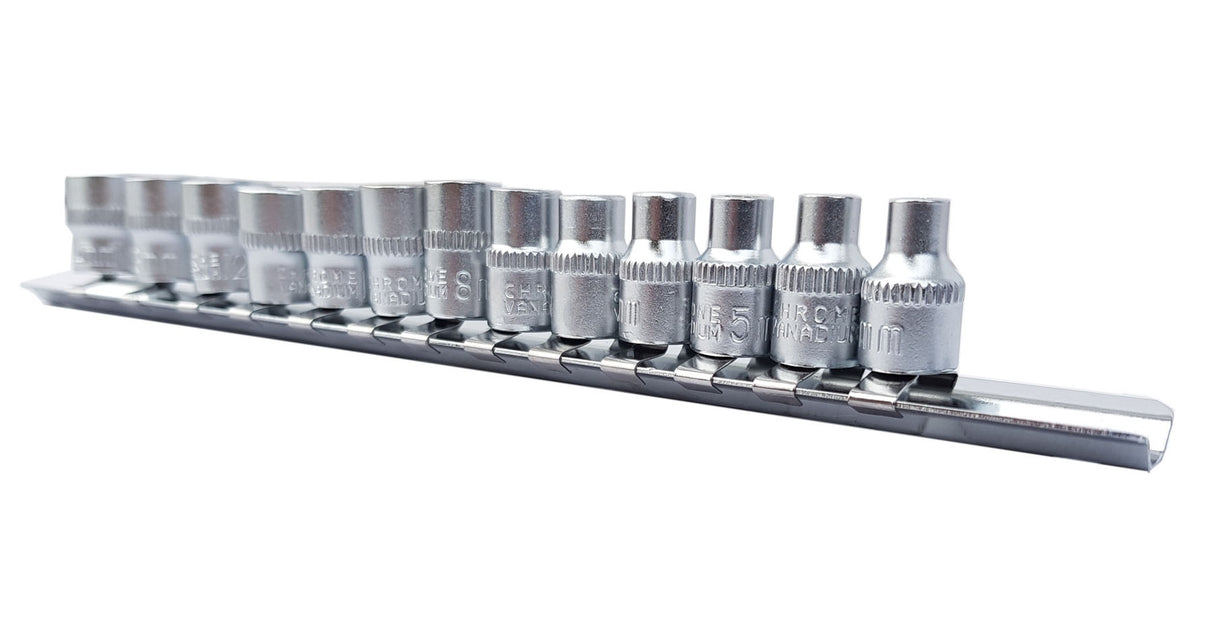 SOCKET SET, SIX-POINT | 6.3 MM (1/4") | 4 - 14 MM | 13 PCS. (KR144014)