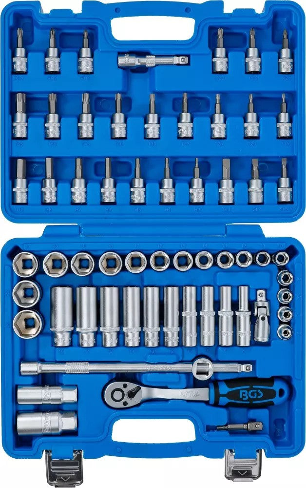 SOCKET SET, HEXAGON | 10 MM (3/8") DRIVE | 61 PCS. (2218)