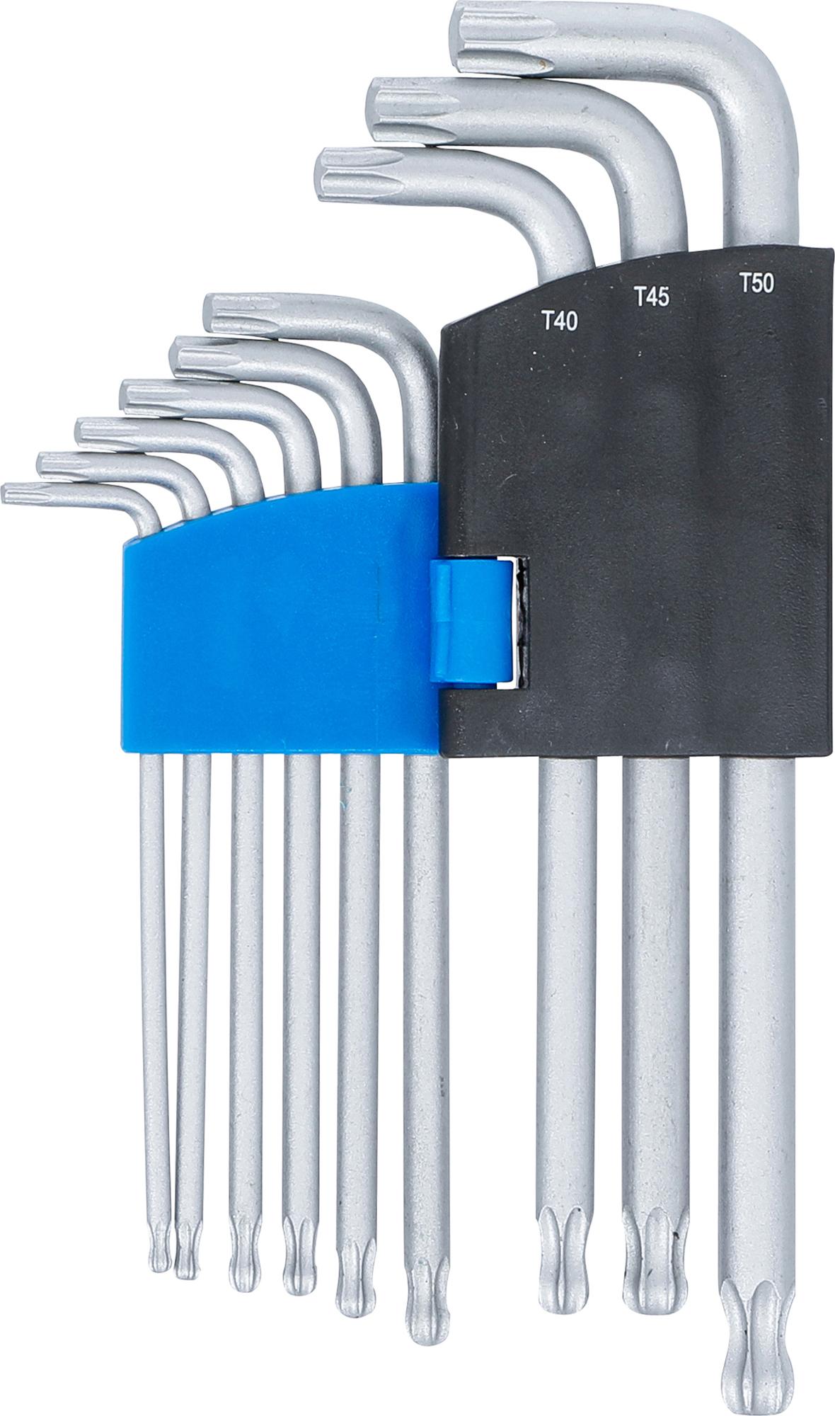 L-TYPE WRENCH SET | T-STAR (FOR TORX) WITH BALL HEAD | T10 - T50 | 9 PCS. (818)