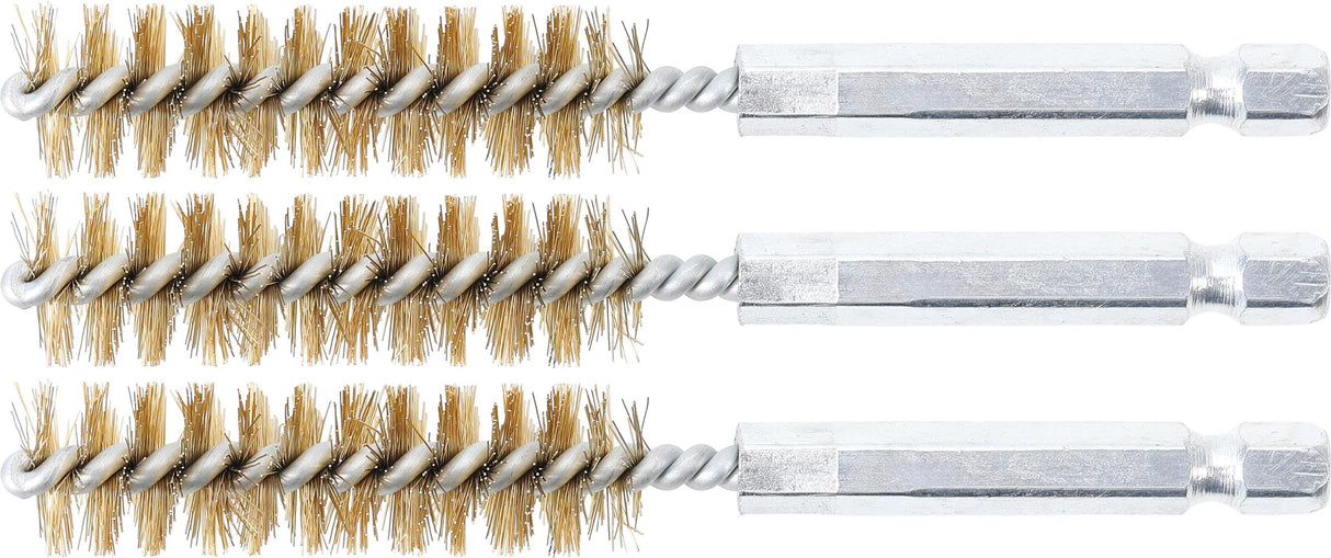 BRASS BRUSH | 13 MM | 6.3 MM (1/4") DRIVE | 3 PCS. (3078-13-M)