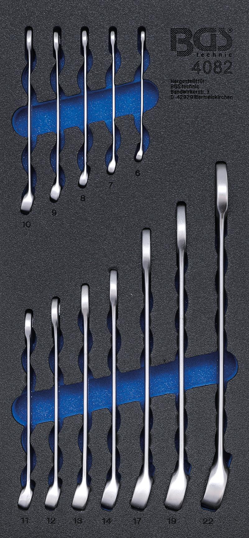 TOOL TRAY 1/3: COMBINATION SPANNER SET | 6 - 22 MM | 12 PCS. (4082)