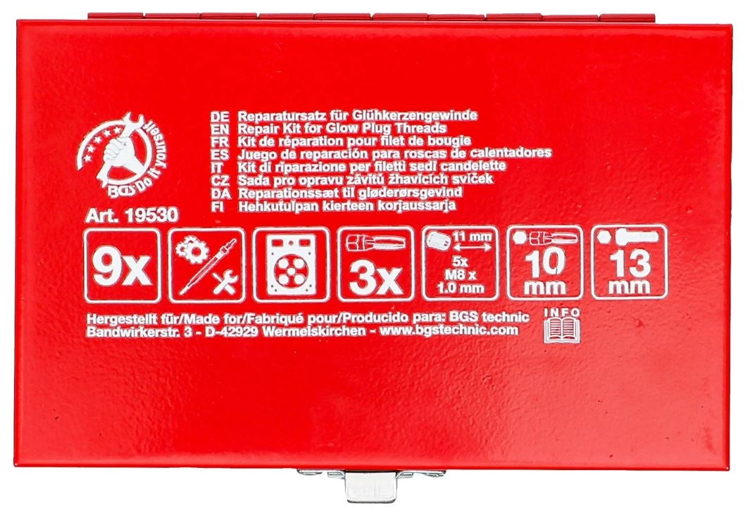 GLOW PLUG THREAD REPAIR KIT | M8 X 1.0 (19530)