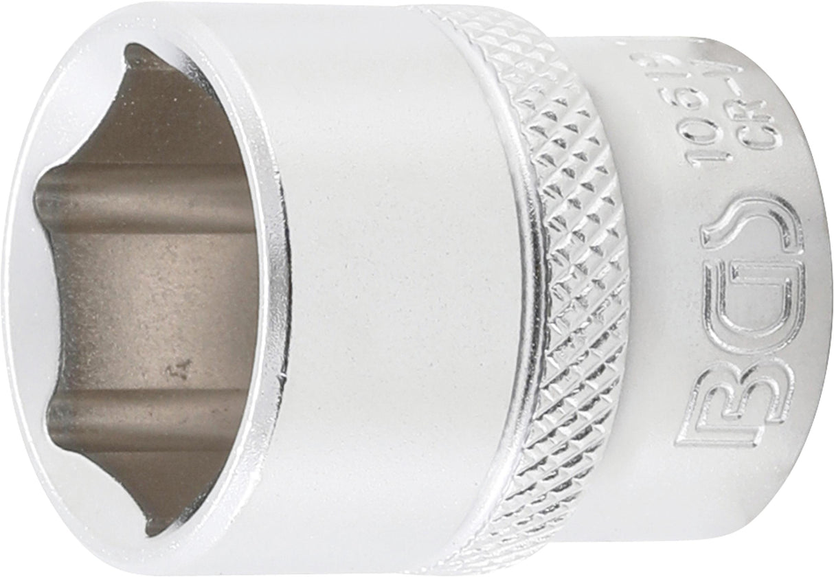 SOCKET, HEXAGON | 10 MM (3/8") DRIVE | 19 MM (10619)