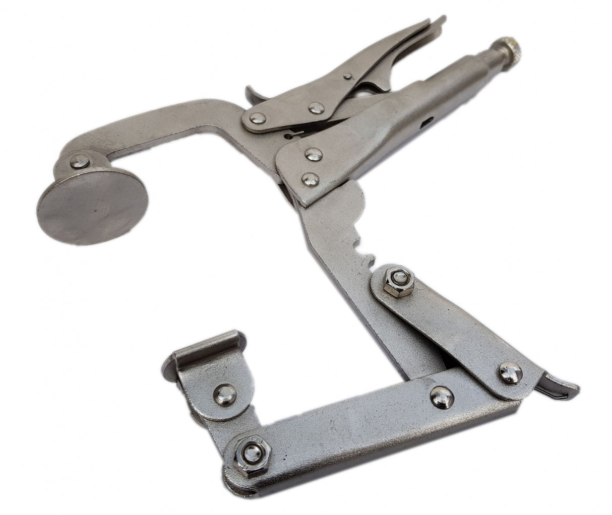 LOCKING PLIERS WITH FLAT JAWS | ROUND AND SEMI-ROUND | 4 LOCKING POINTS | 225 MM (CCL09)