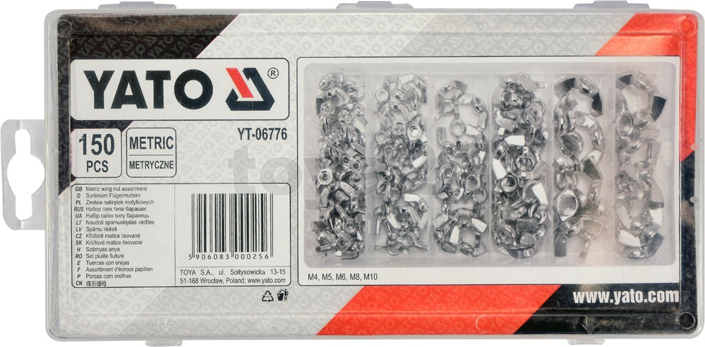 150 PCS WING NUTS ASSORTMENT (YT-06776)