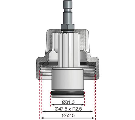 ADAPTOR NO. 15 FOR BGS 8027, 8098 | FOR FORD, MAZDA (8027-15)