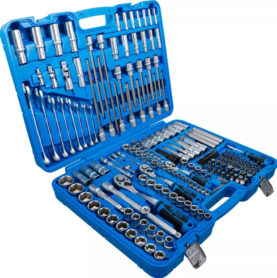 SOCKET SET HEXAGON | 6.3 MM (1/4") / 10 MM (3/8") / 12.5 MM (1/2") DRIVE | 214 PCS. (2259)