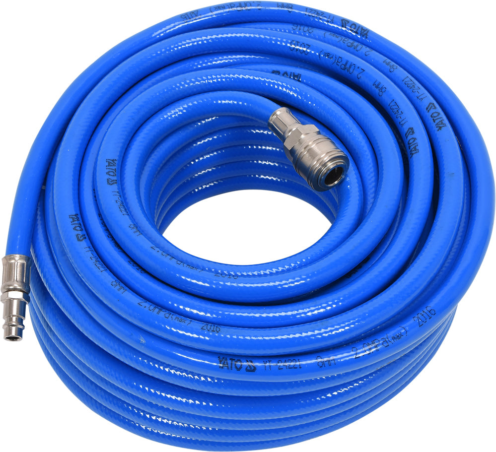 AIR HOSE PVC W. COUPLING 8MM X 20M (YT-24221)