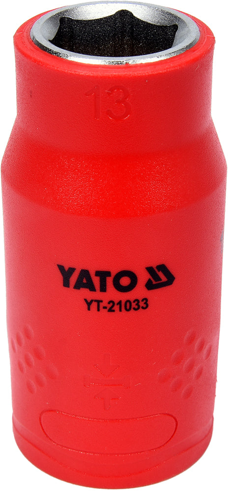 INSULATED SOCKET 13 MM, 1/2" VDE (YT-21033)