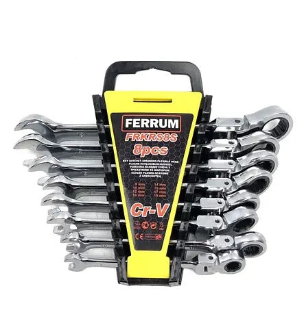 RATCHET WRENCH SET | FLEX HEAD | 8-19 MM | 8 PCS. (SK5308)